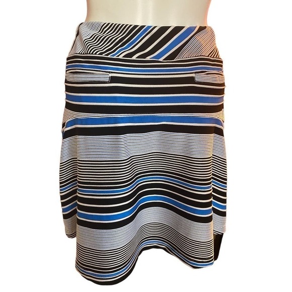 Tail Blue Black Striped Golf Skort Size L - Picture 2 of 6